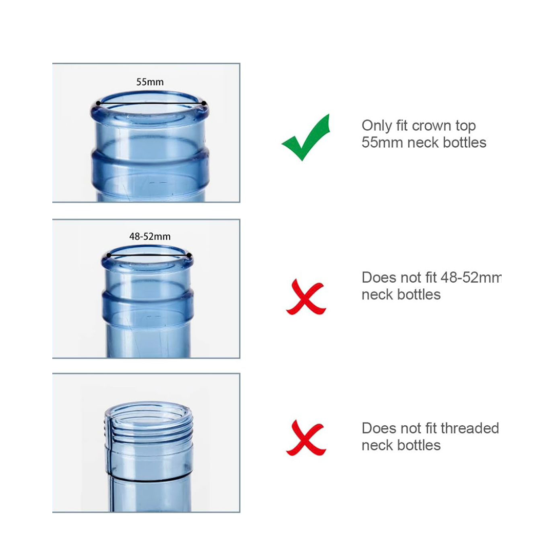 Metallic Water Bottle Stand with Tap – 30x20cm